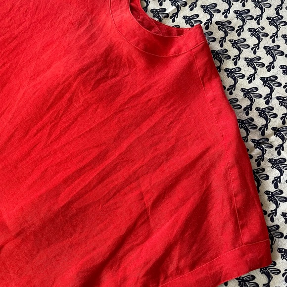 Vintage 80s linen-look blouse - Picture 5 of 8